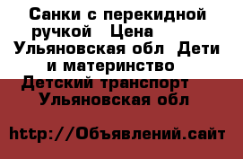 Санки с перекидной ручкой › Цена ­ 500 - Ульяновская обл. Дети и материнство » Детский транспорт   . Ульяновская обл.